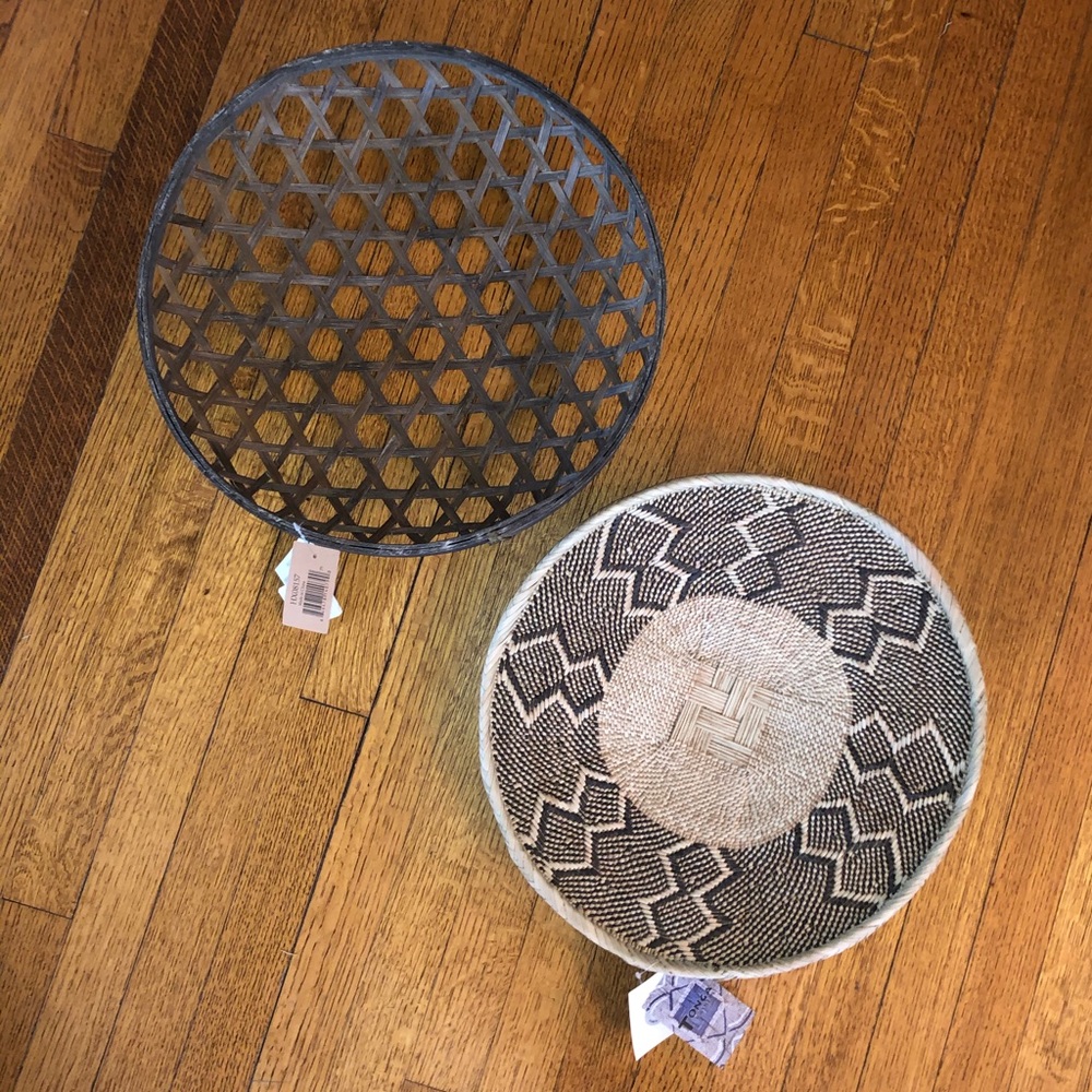 Decorative woven baskets NWT